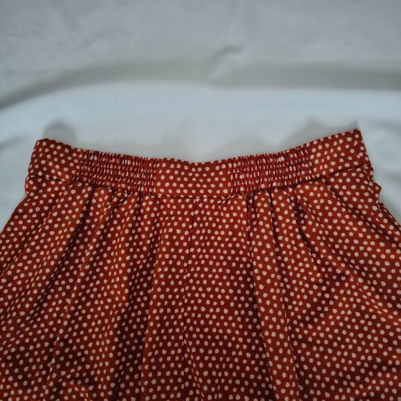 Torrid Brown Dot Silky Smooth Stretch-Satin Slip Midi Skirt Women's Plus Size 0 - Picture 5 of 12